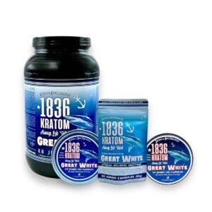 1836 Kratom Great White Kratom Jumbo Capsules