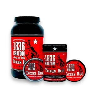 1836 Kratom Texas Red Kratom Jumbo Capsules